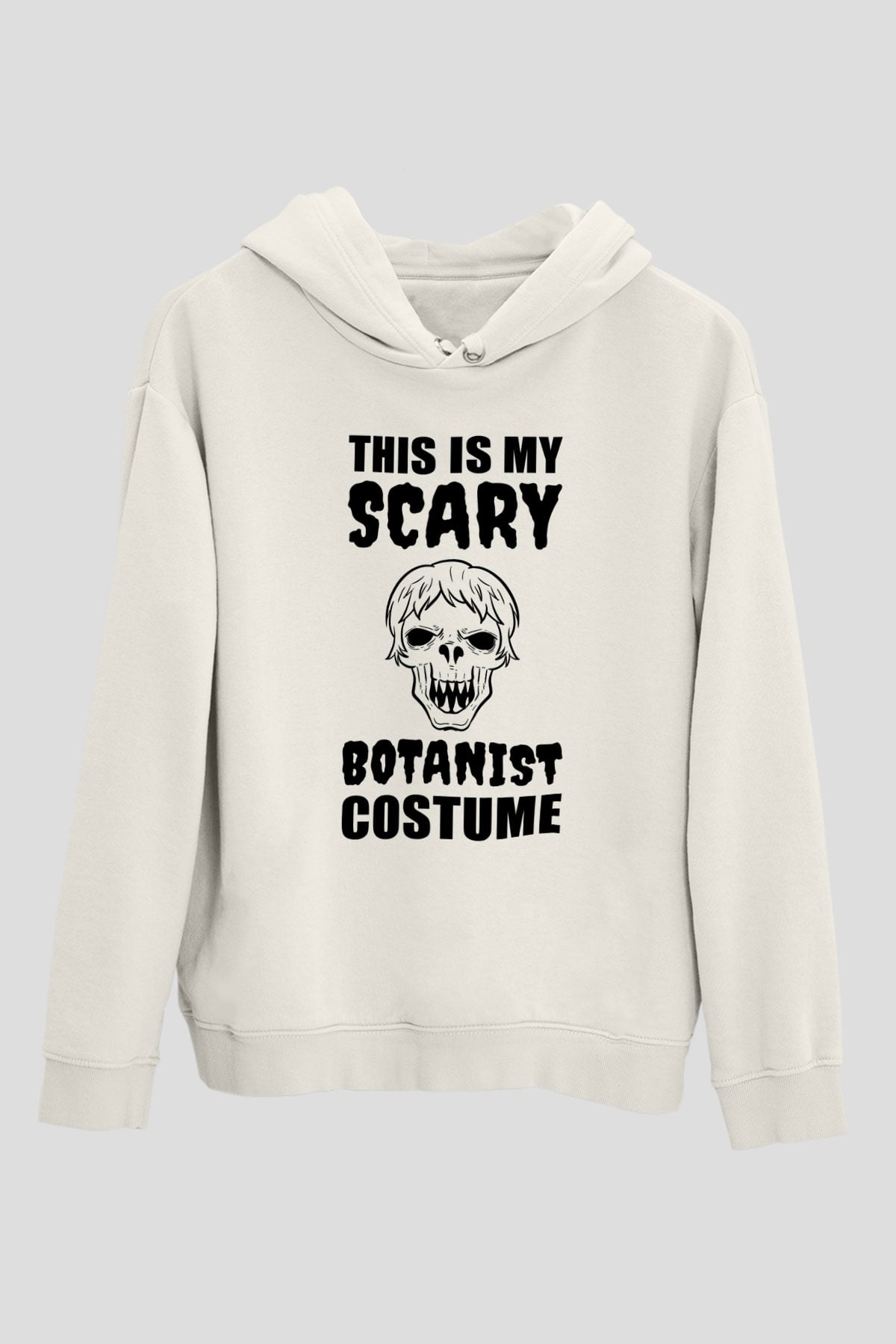 Botanikçi Beyaz Unisex Kapüşonlu Sweatshirt