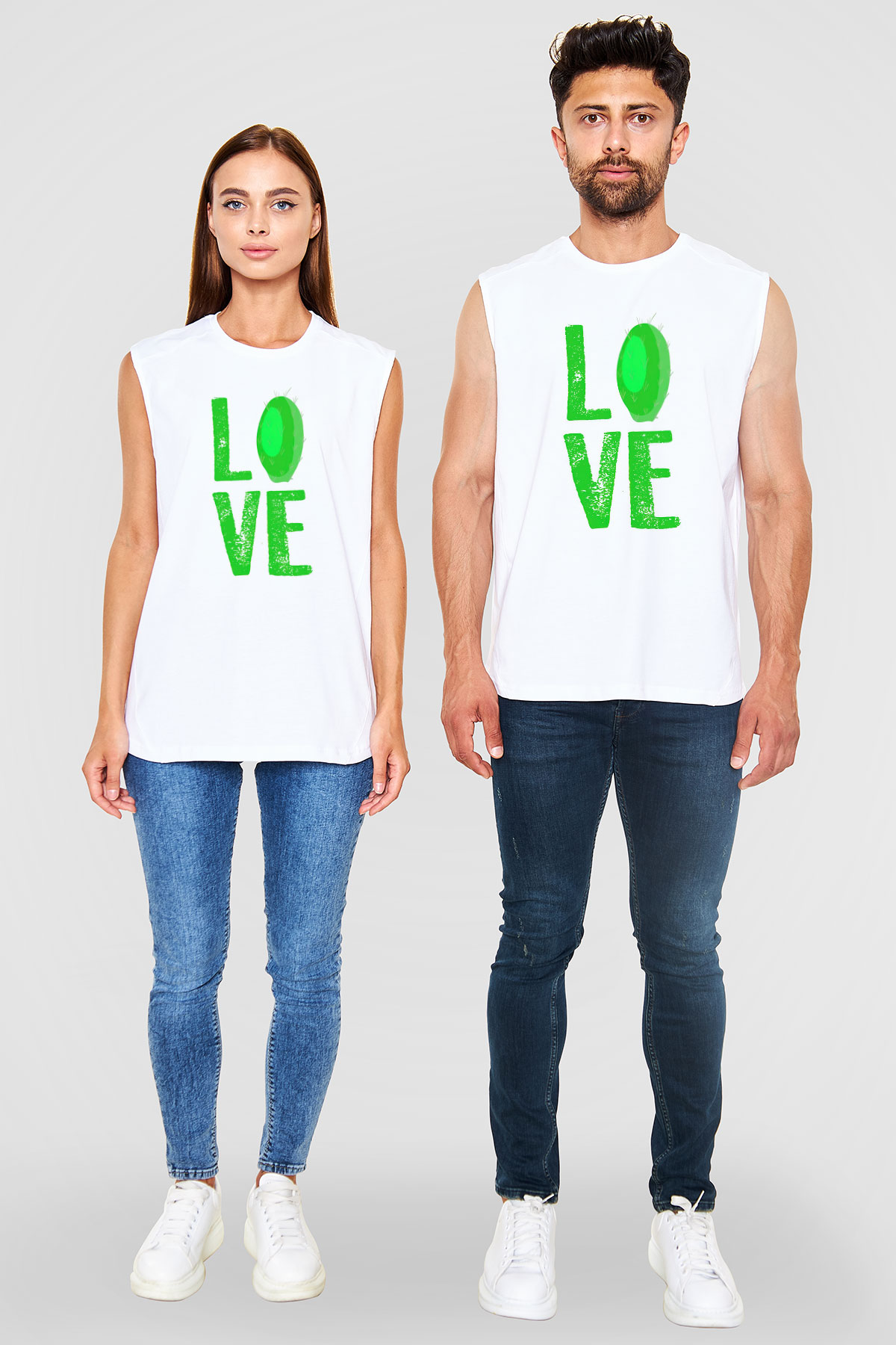 Botanikçi Beyaz Unisex Kolsuz Tişört