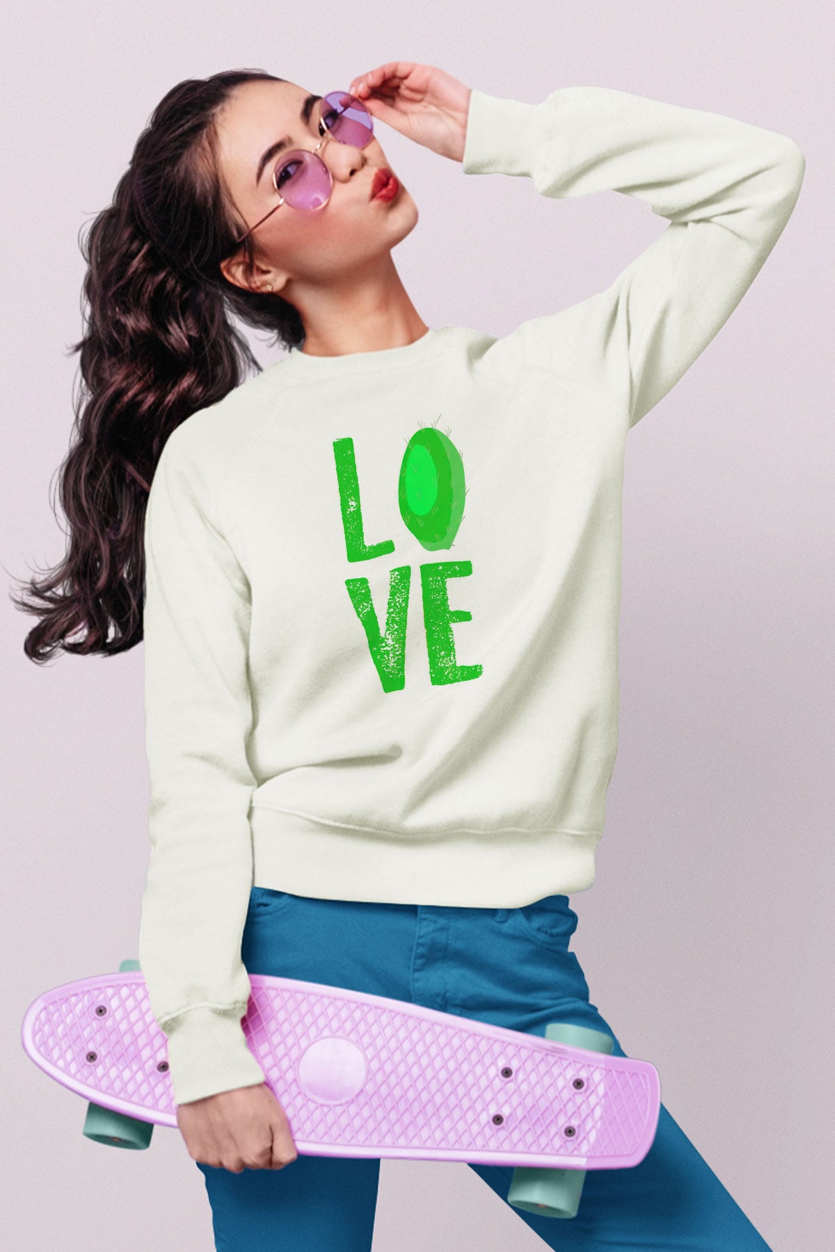 Botanikçi Beyaz Unisex Sweatshirt
