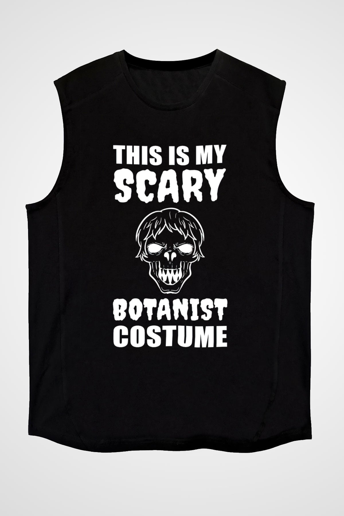 Botanikçi Siyah Unisex Kolsuz Tişört