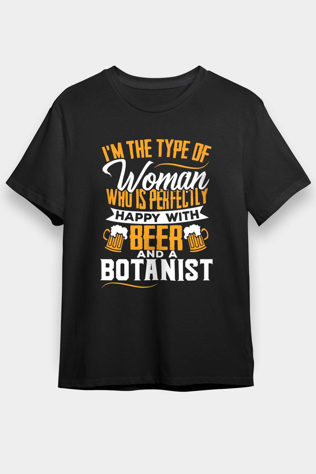 Botanikçi Siyah Unisex Tişört T-Shirt - TişörtFabrikası