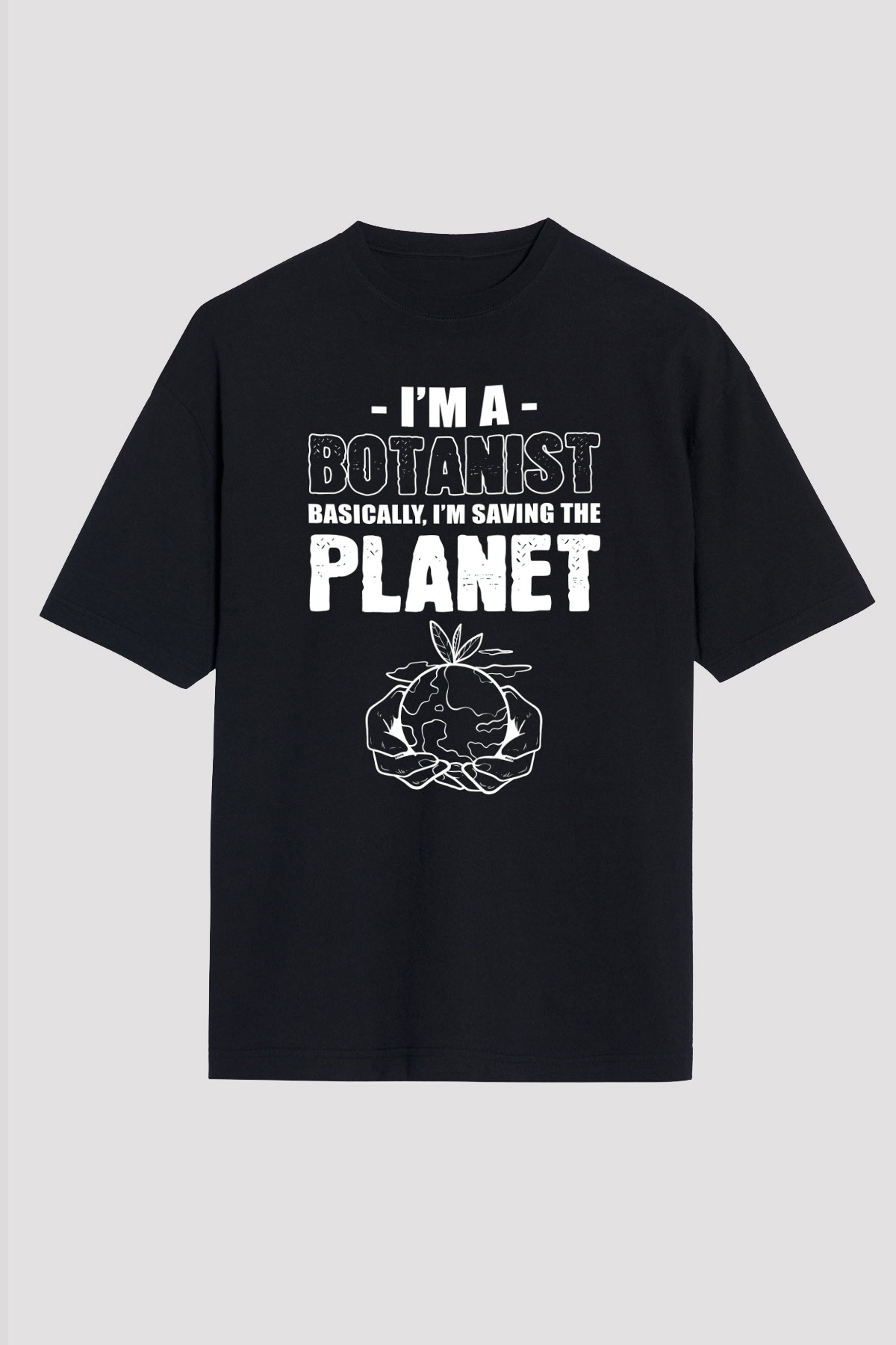 Botanikçi Siyah Unisex Tişört T-Shirt - TişörtFabrikası