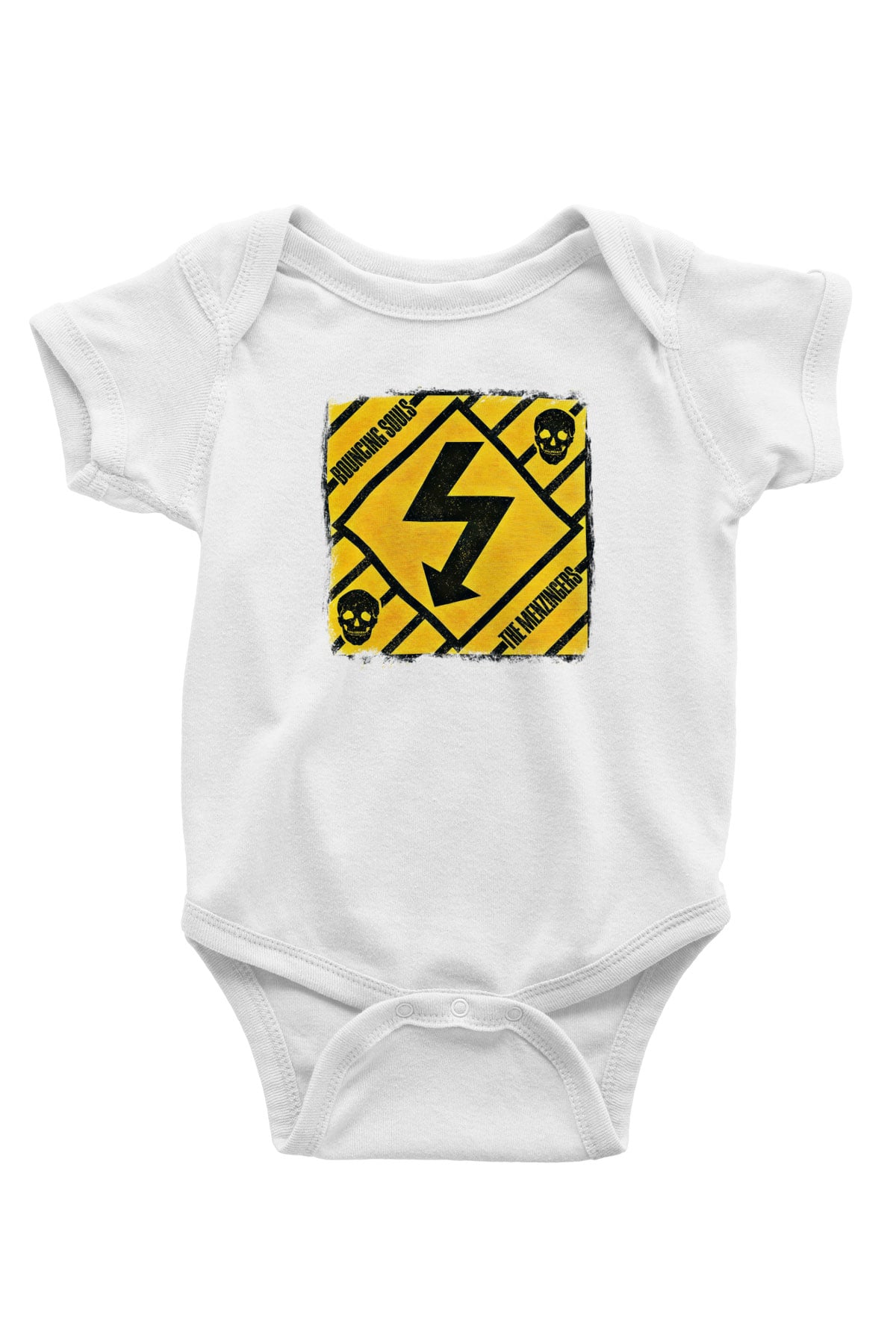 Bouncing Souls Baskılı Unisex Beyaz Bebek Body - Zıbın