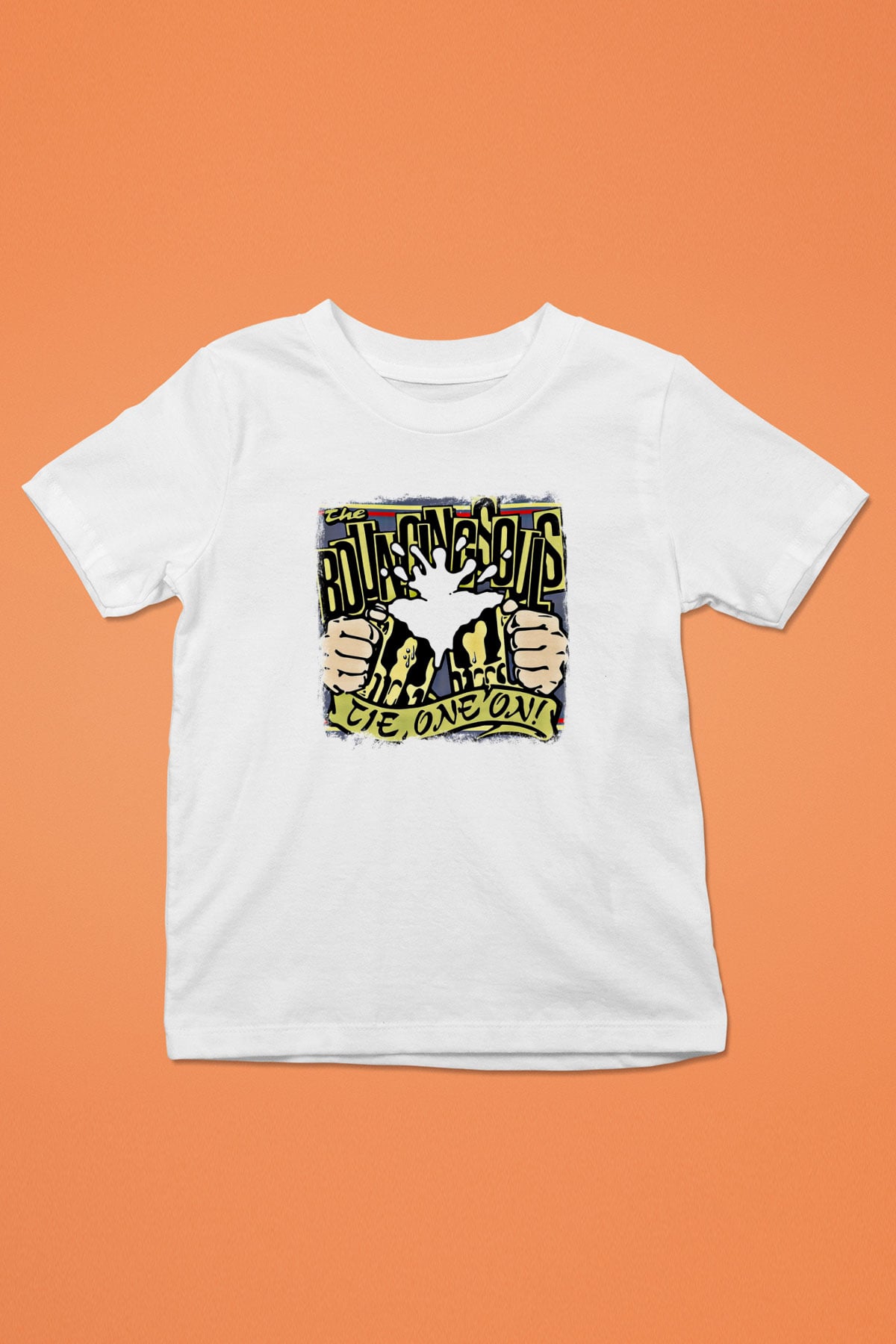Bouncing Souls Baskılı Unisex Beyaz Çocuk Tişört