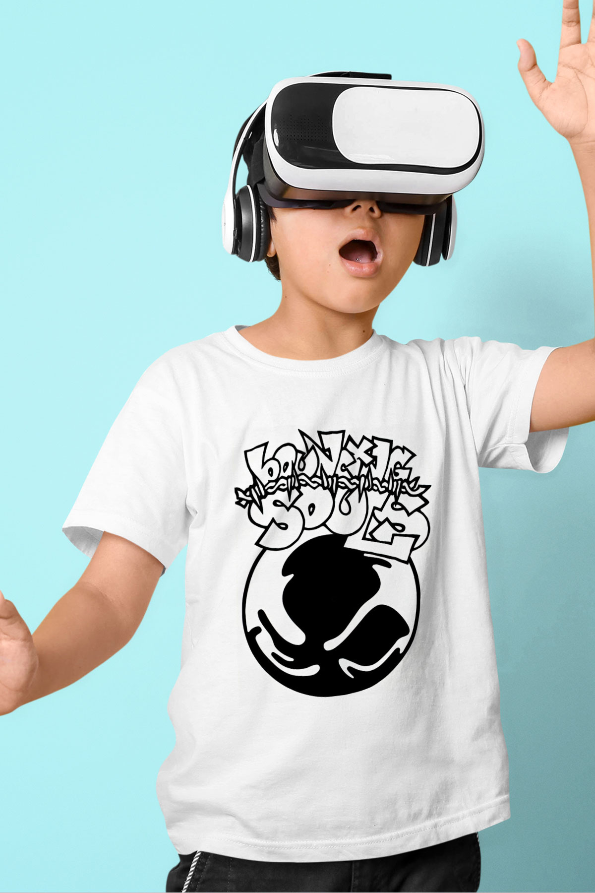 Bouncing Souls Beyaz Unisex Çocuk Tişört