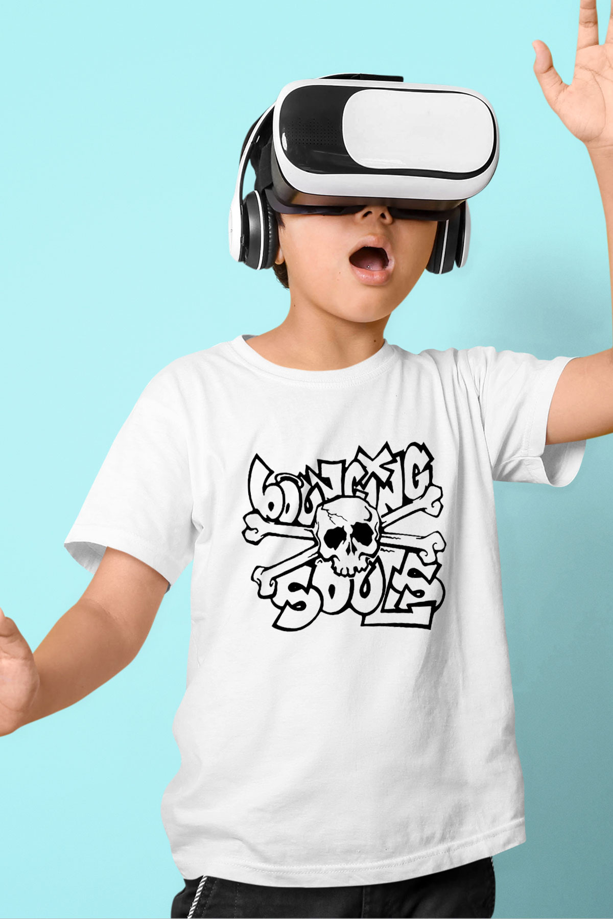 Bouncing Souls Beyaz Unisex Çocuk Tişört