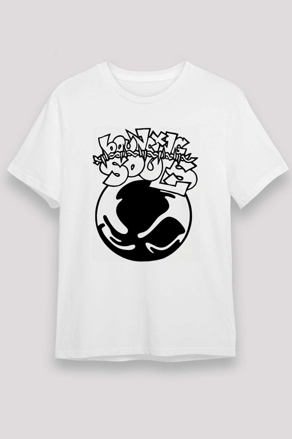 Bouncing Souls Beyaz Unisex Tişört T-Shirt - TişörtFabrikası