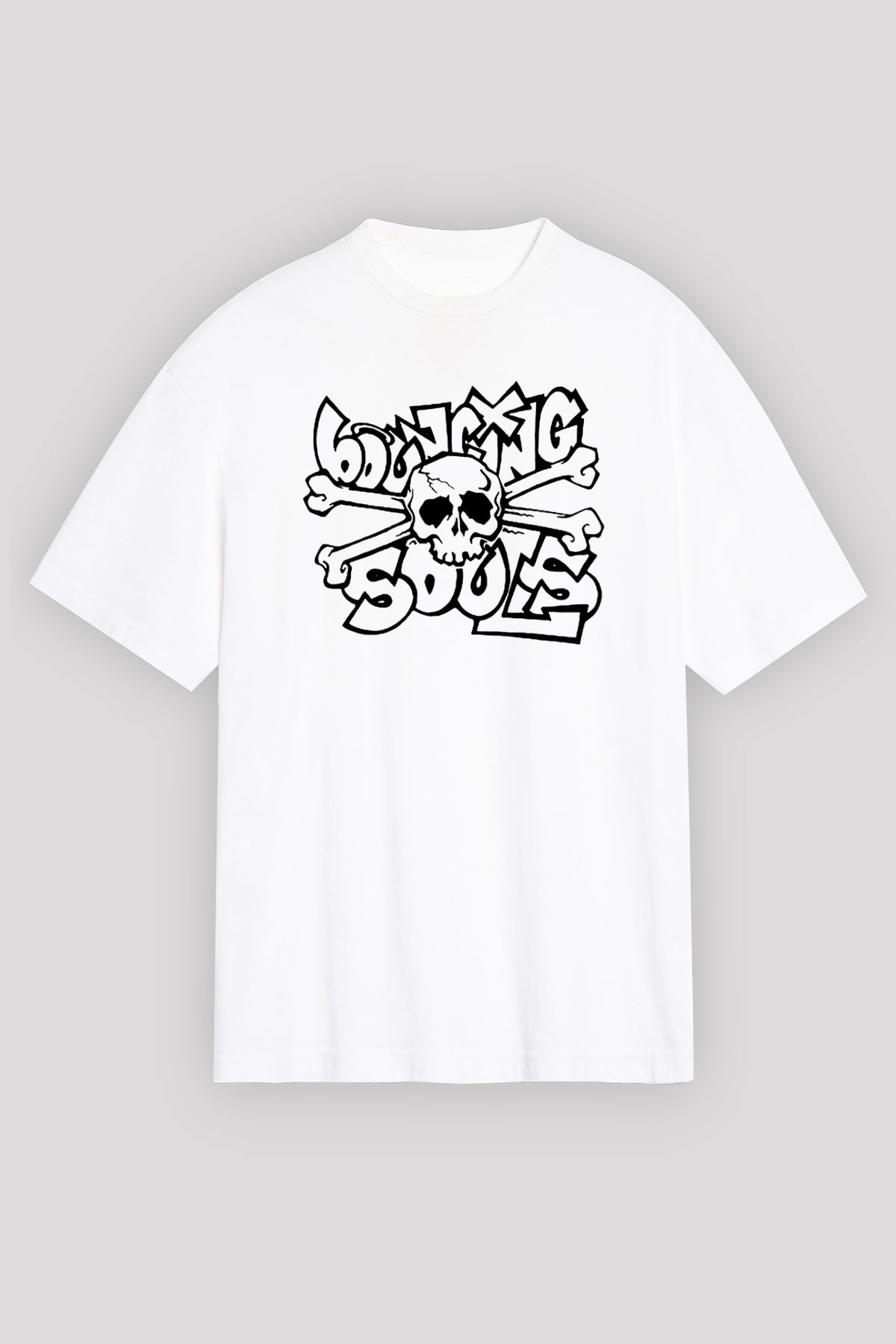 Bouncing Souls Beyaz Unisex Tişört T-Shirt - TişörtFabrikası