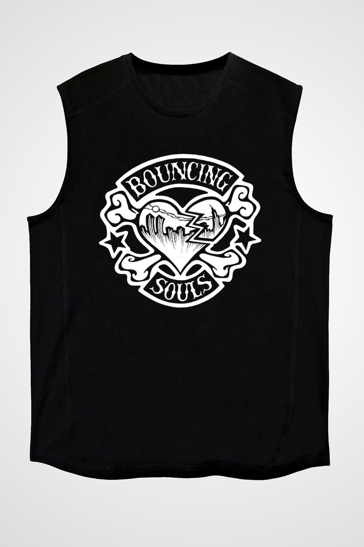Bouncing Souls Siyah Unisex Kolsuz Tişört