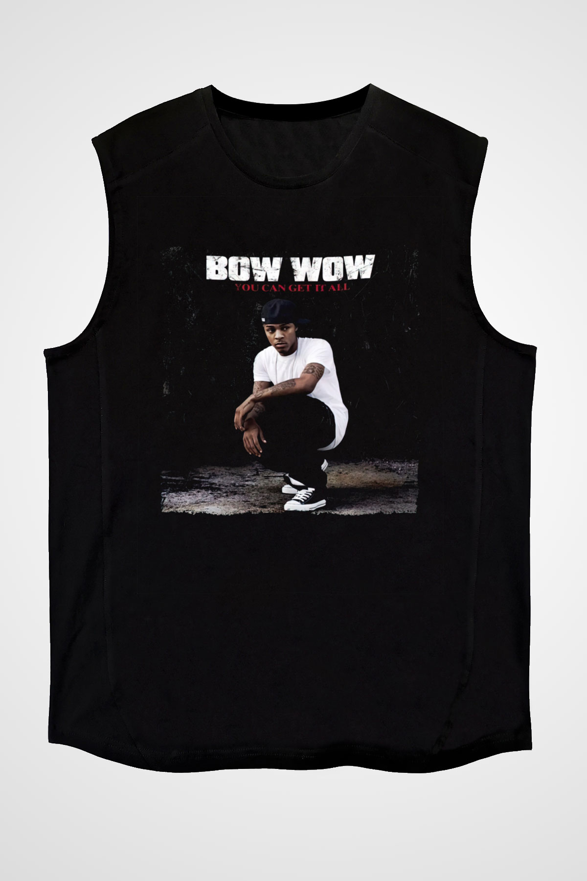 Bow Wow Siyah Unisex Kolsuz Tişört