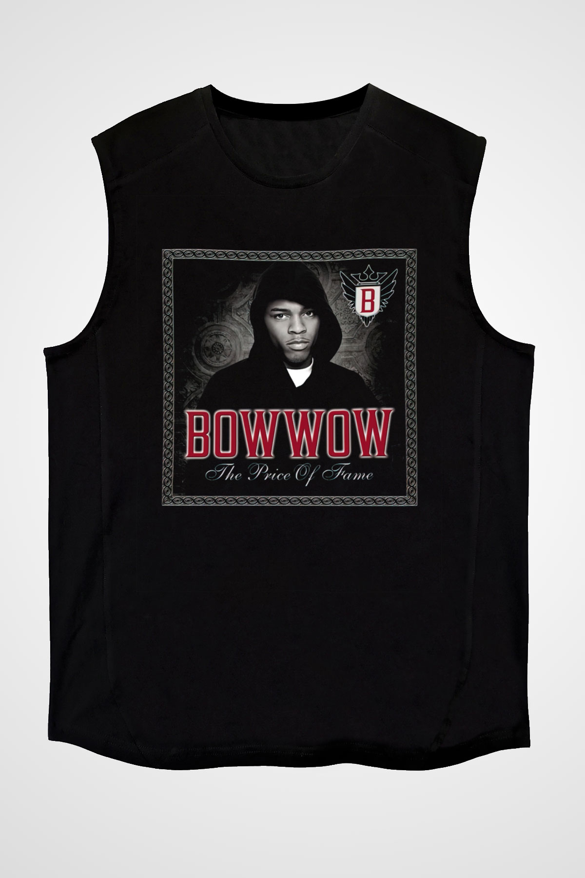 Bow Wow Siyah Unisex Kolsuz Tişört