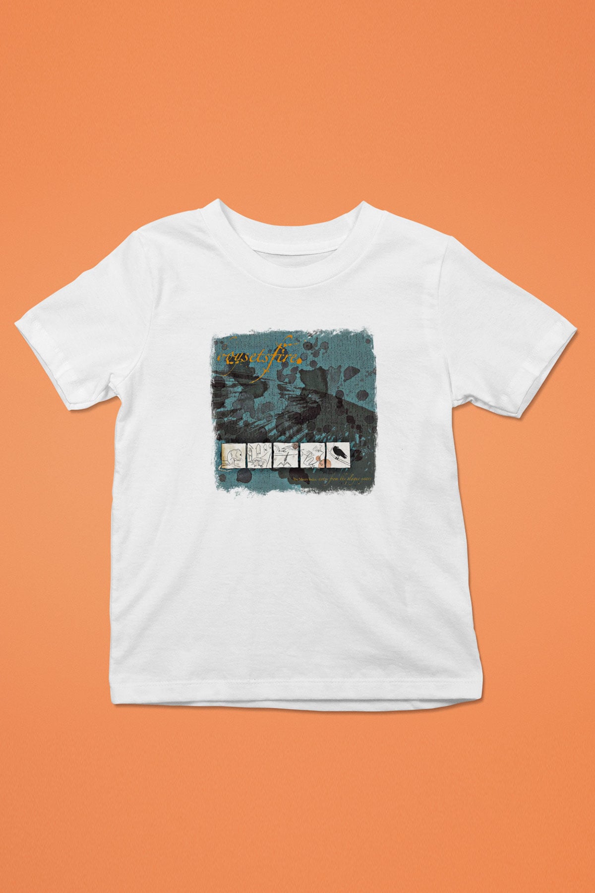 Boysetsfire Baskılı Unisex Beyaz Çocuk Tişört