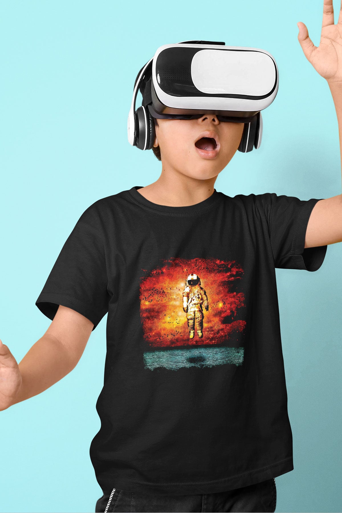 Brand New Baskılı Unisex Siyah Çocuk Tişört