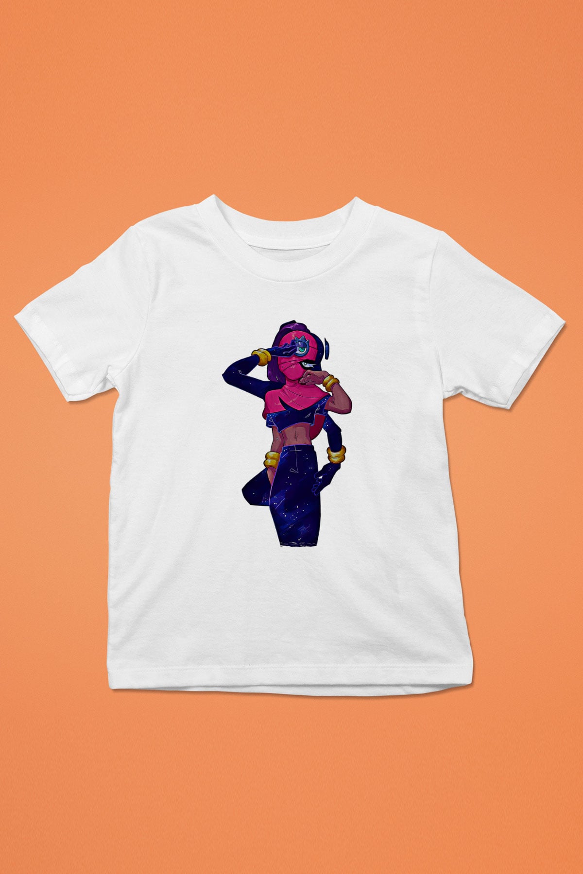 Brawl Stars Baskılı Beyaz Unisex Beyaz Çocuk Tişört - Tshirt