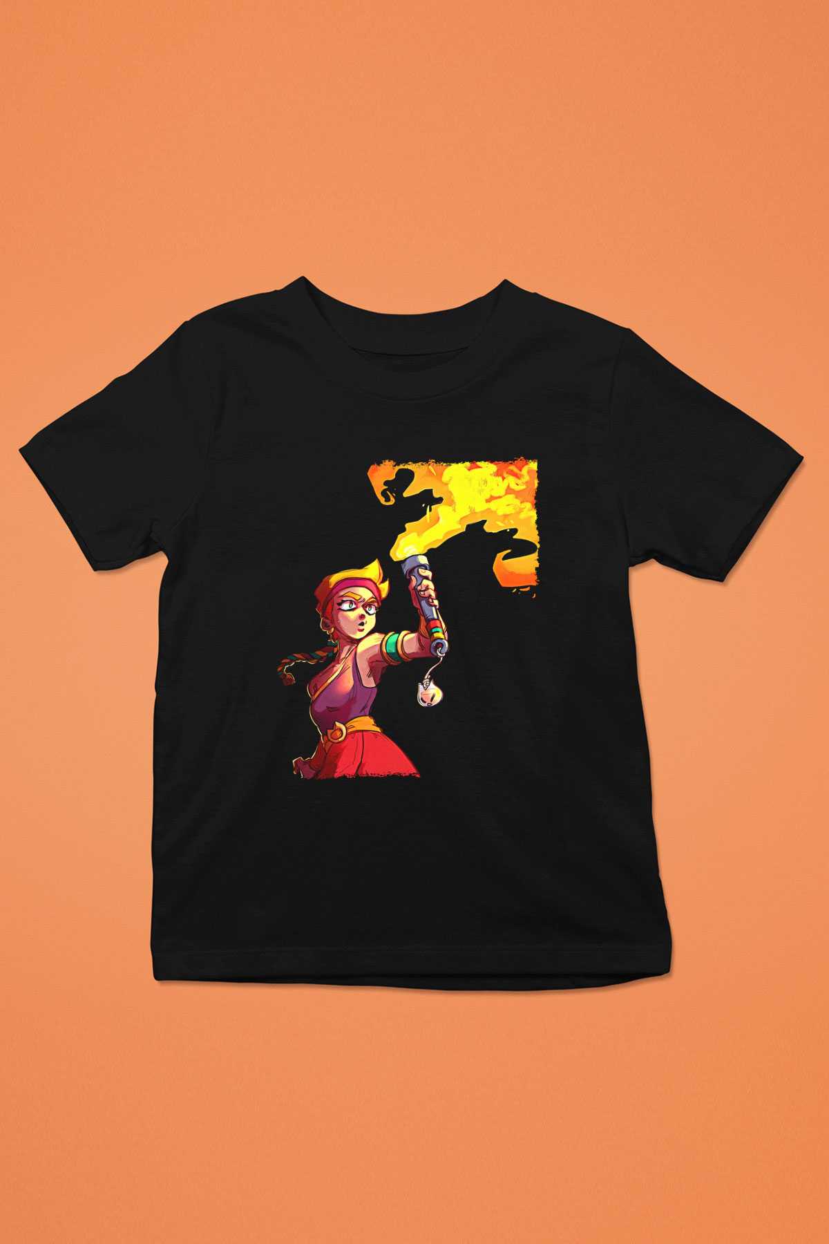 Brawl Stars Baskılı Unisex Siyah Çocuk Tişört - Tshirt