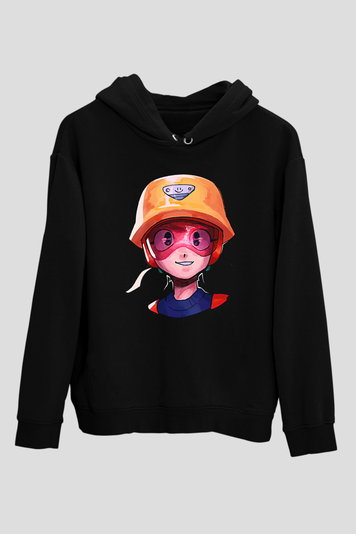 Brawl Stars Baskılı Unisex Siyah Kapüşonlu Sweatshirt