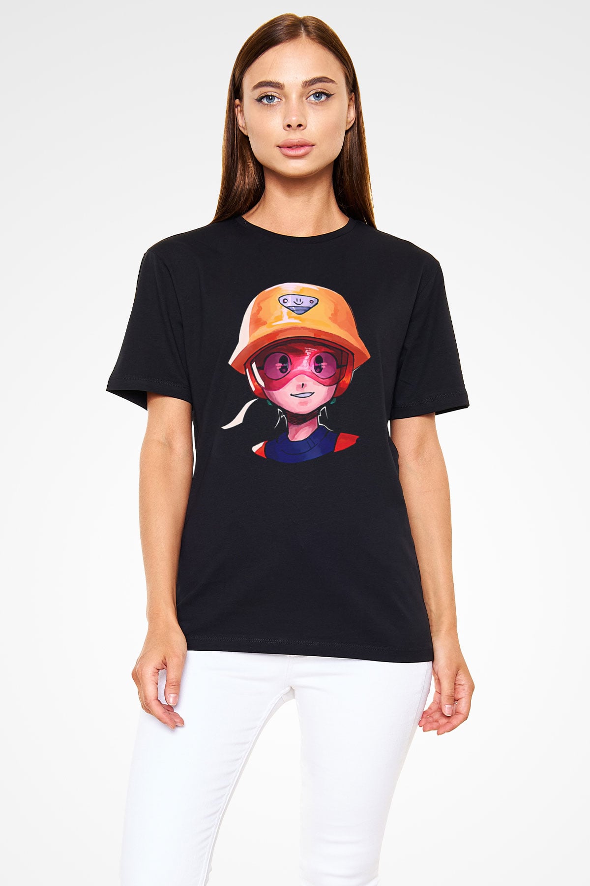 Brawl Stars Baskılı Unisex Siyah Tişört - Tshirt