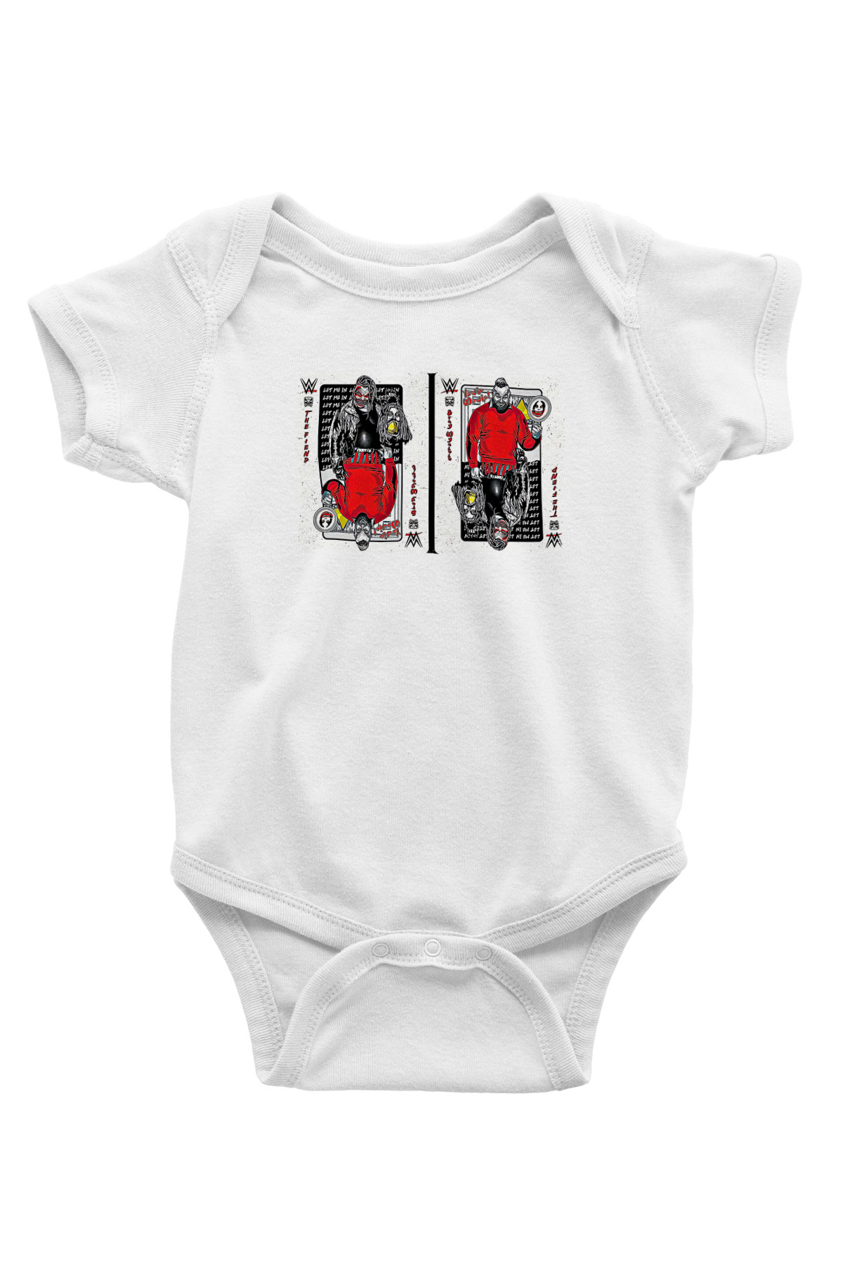 Bray Wyatt Baskılı Beyaz Unisex Bebek Body - Zıbın