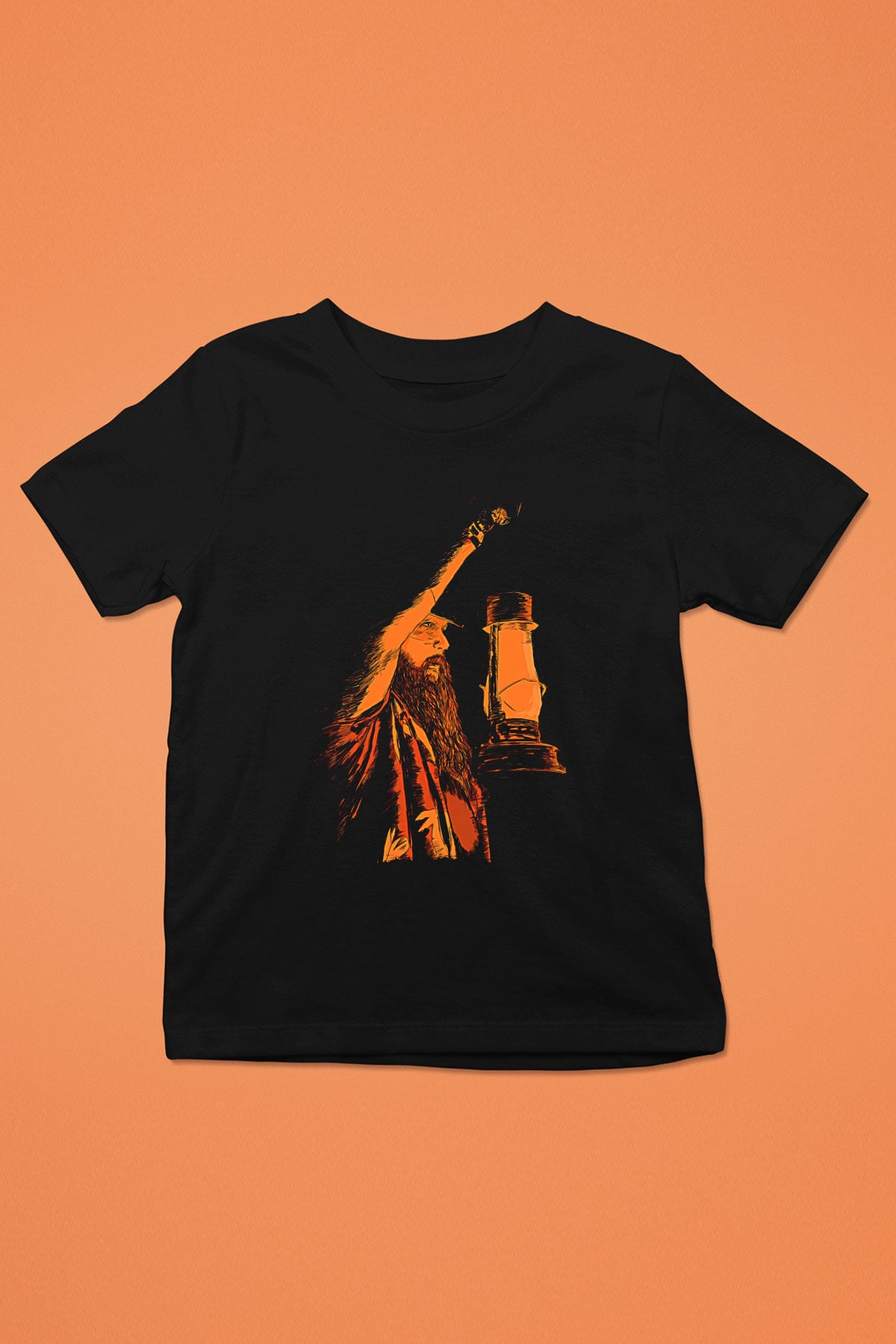 Bray Wyatt Baskılı Unisex Siyah Çocuk Tişört - Tshirt