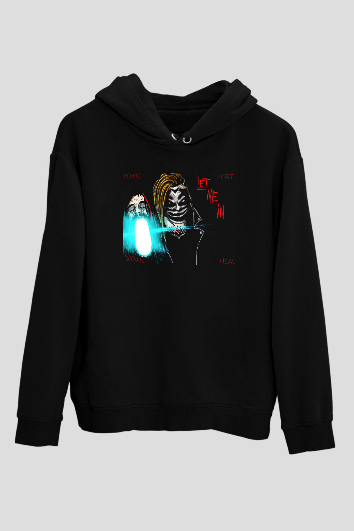 Bray Wyatt Baskılı Unisex Siyah Hoodie