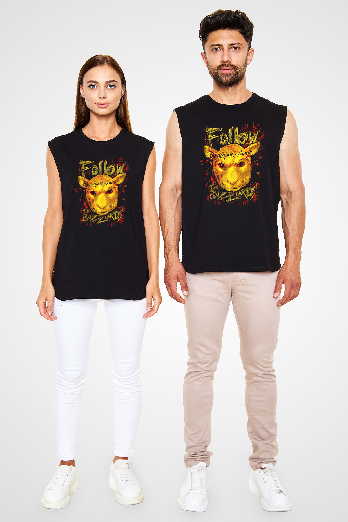 Bray Wyatt Baskılı Unisex Siyah Kolsuz Tişört - Tshirt
