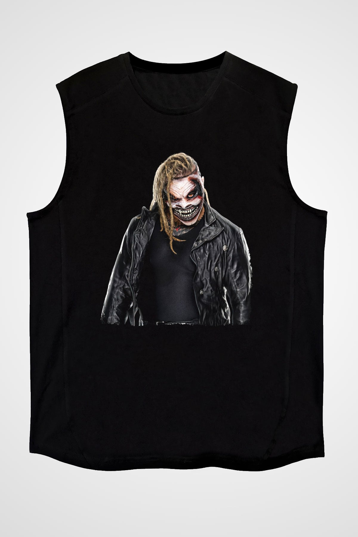 Bray Wyatt Baskılı Unisex Siyah Kolsuz Tişört - Tshirt