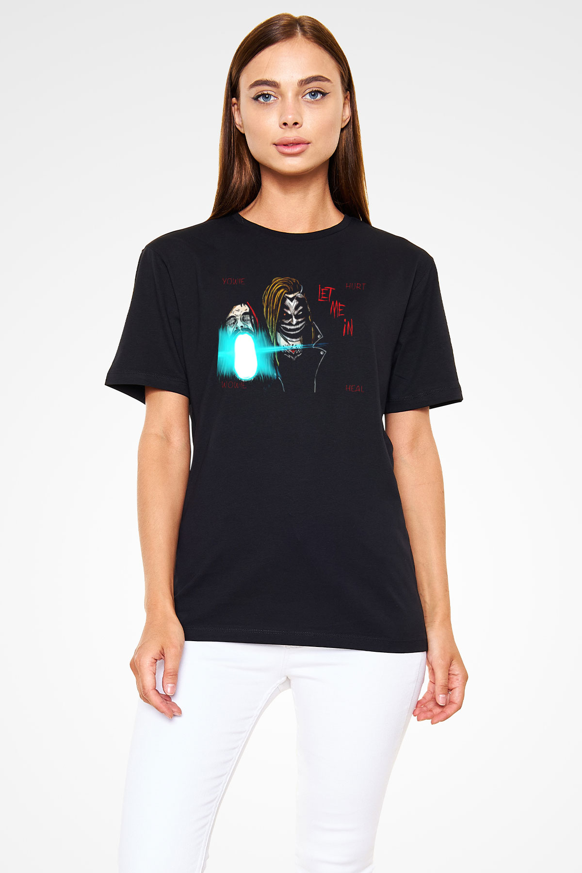 Bray Wyatt Baskılı Unisex Siyah Tişört - Tshirt