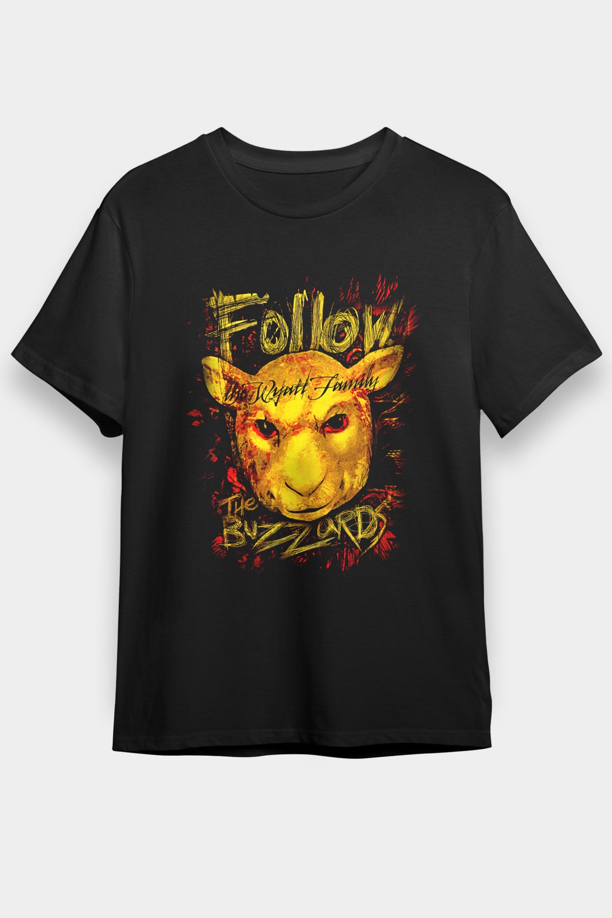 Bray Wyatt Baskılı Unisex Siyah Tişört - Tshirt