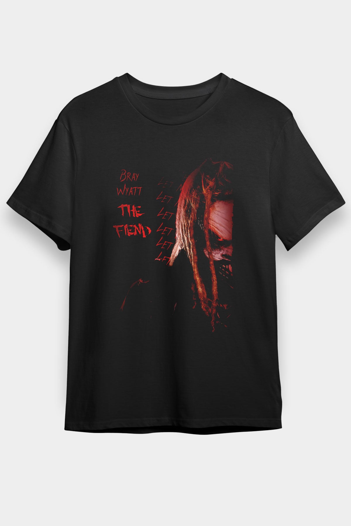 Bray Wyatt Baskılı Unisex Siyah Tişört - Tshirt