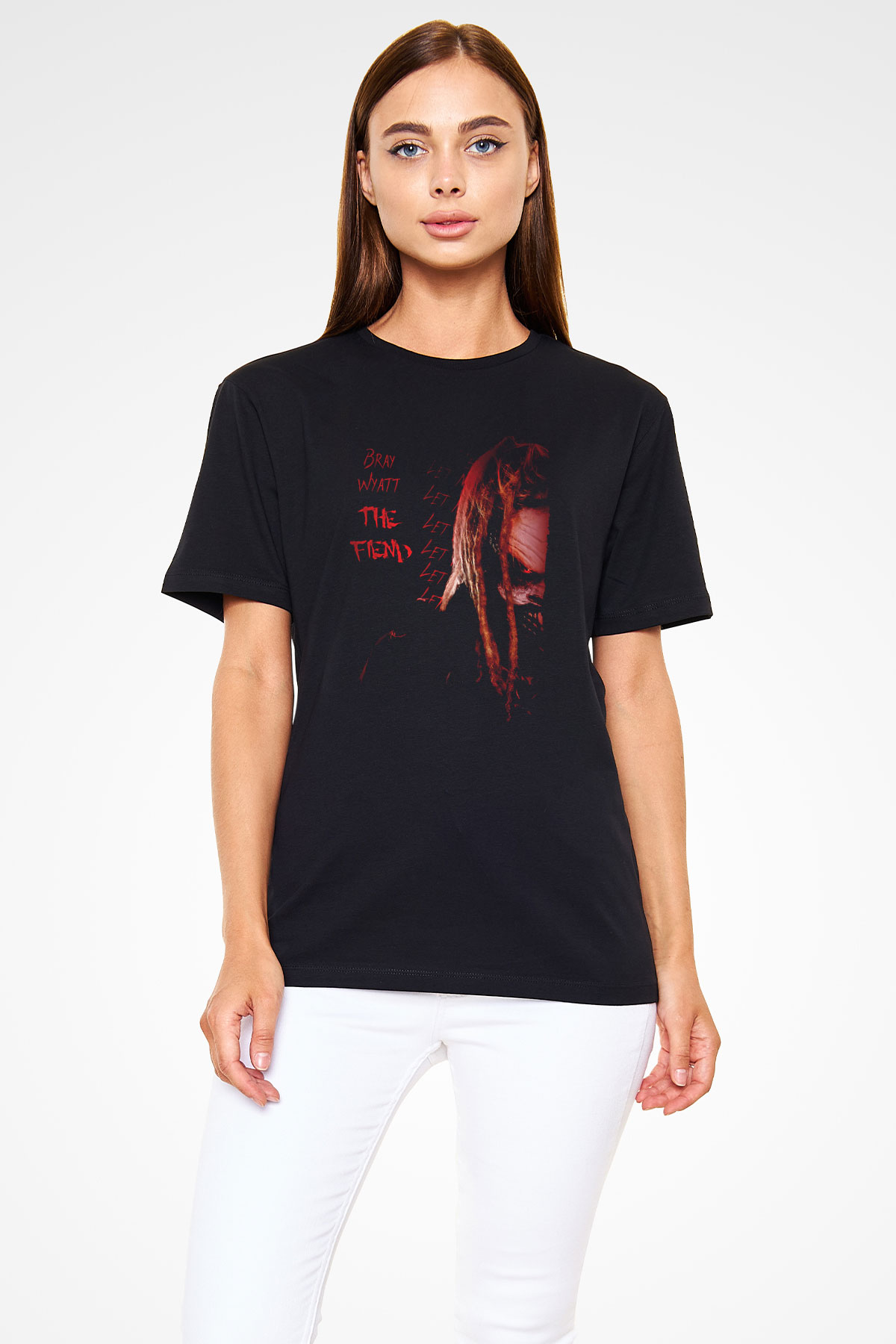 Bray Wyatt Baskılı Unisex Siyah Tişört - Tshirt