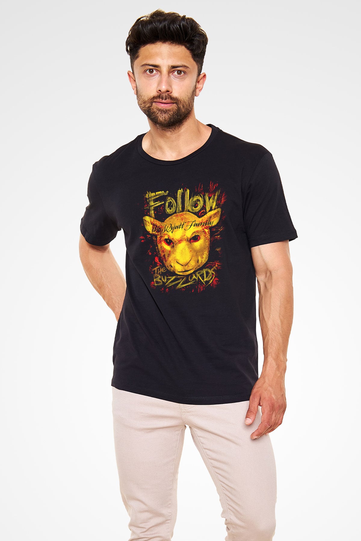 Bray Wyatt Baskılı Unisex Siyah Tişört - Tshirt