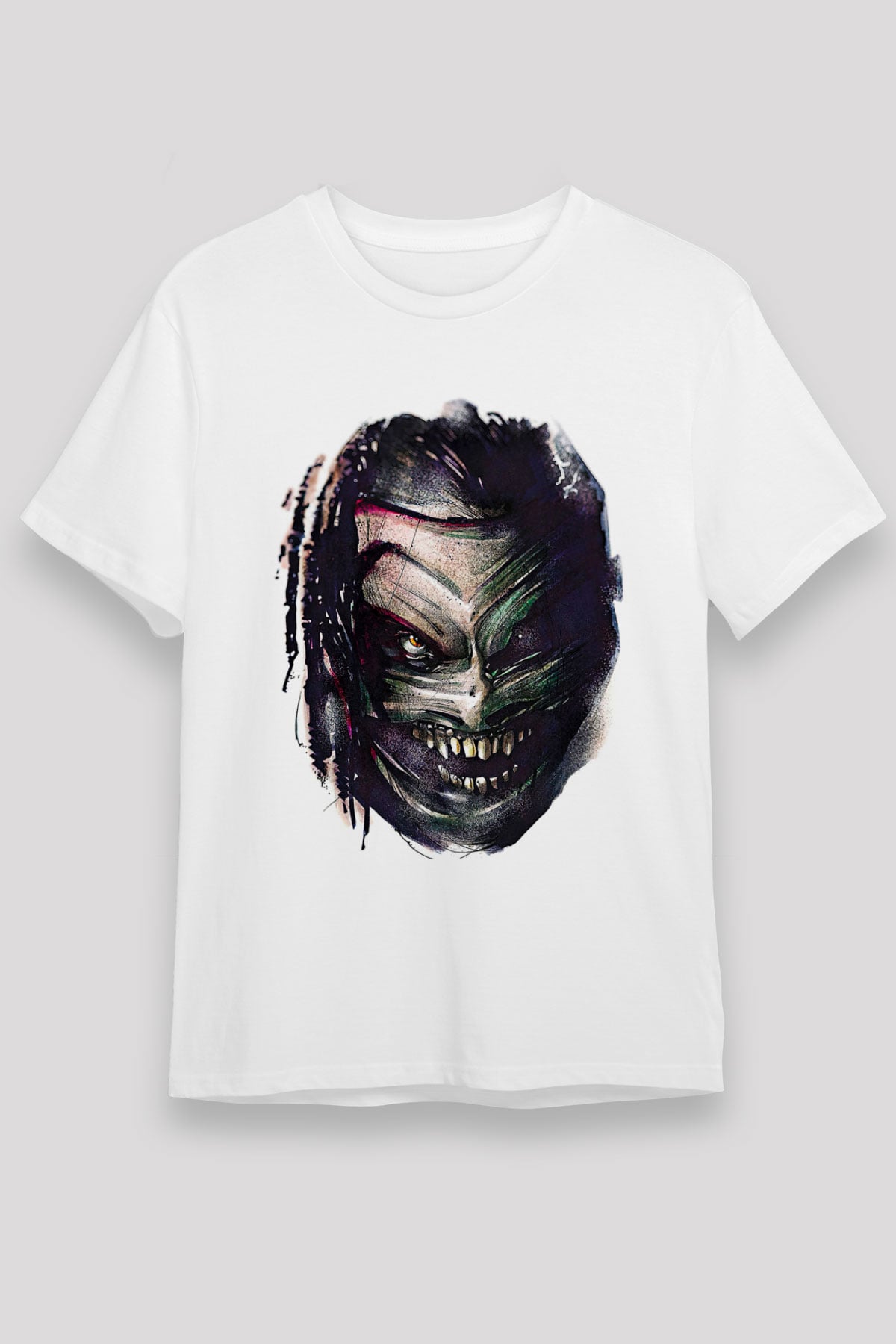 Bray Wyatt Unisex Baskılı Beyaz Tişört - Tshirt