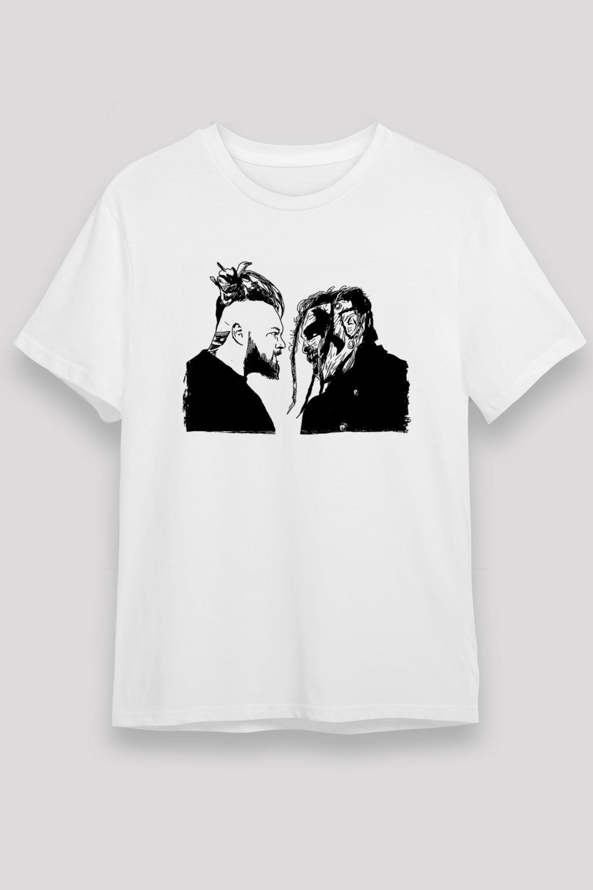Bray Wyatt Unisex Baskılı Beyaz Tişört - Tshirt