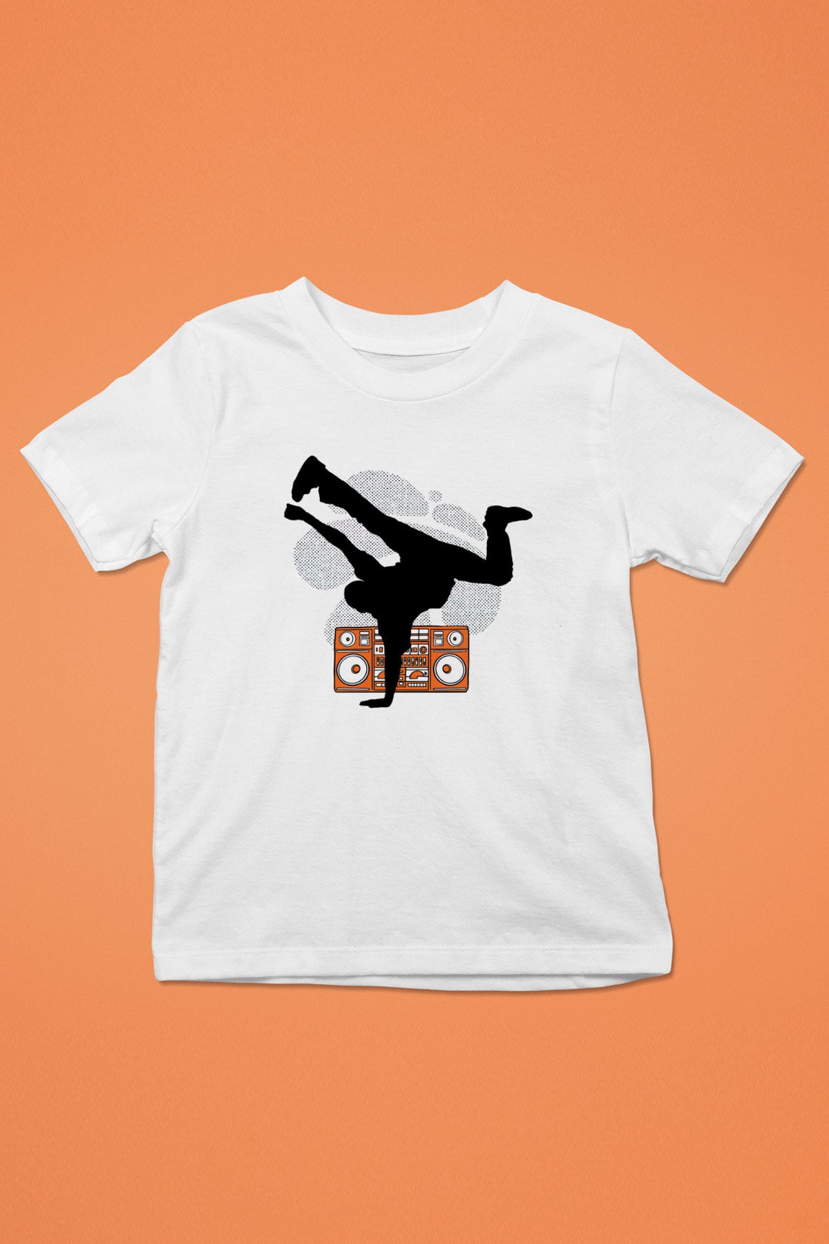 Breakdans Beyaz Unisex Çocuk Tişört