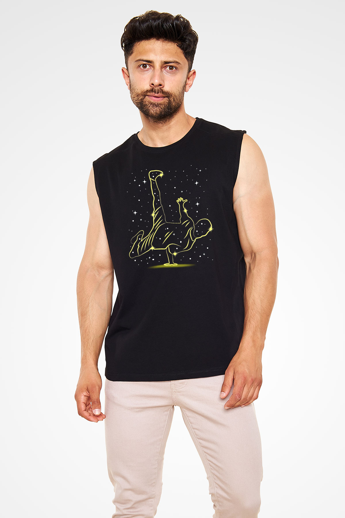 Breakdans Siyah Unisex Kolsuz Tişört