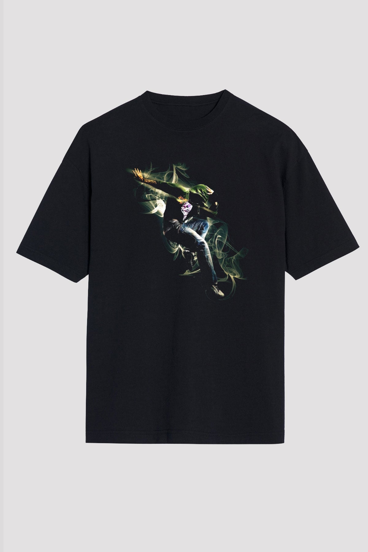 Breakdans Siyah Unisex Oversize Tişört T-Shirt