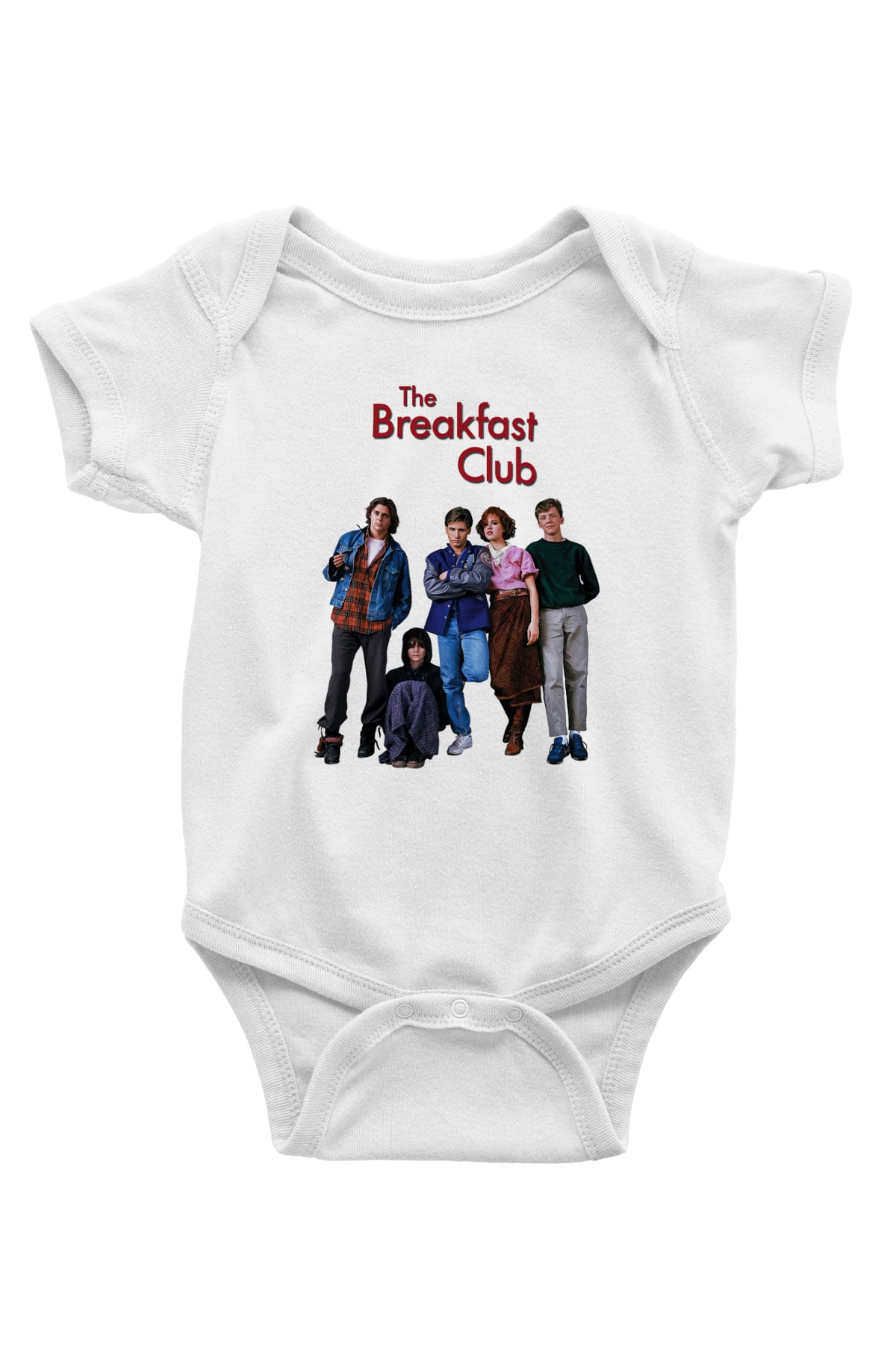 Breakfast Club Baskılı Beyaz Unisex Bebek Body - Zıbın