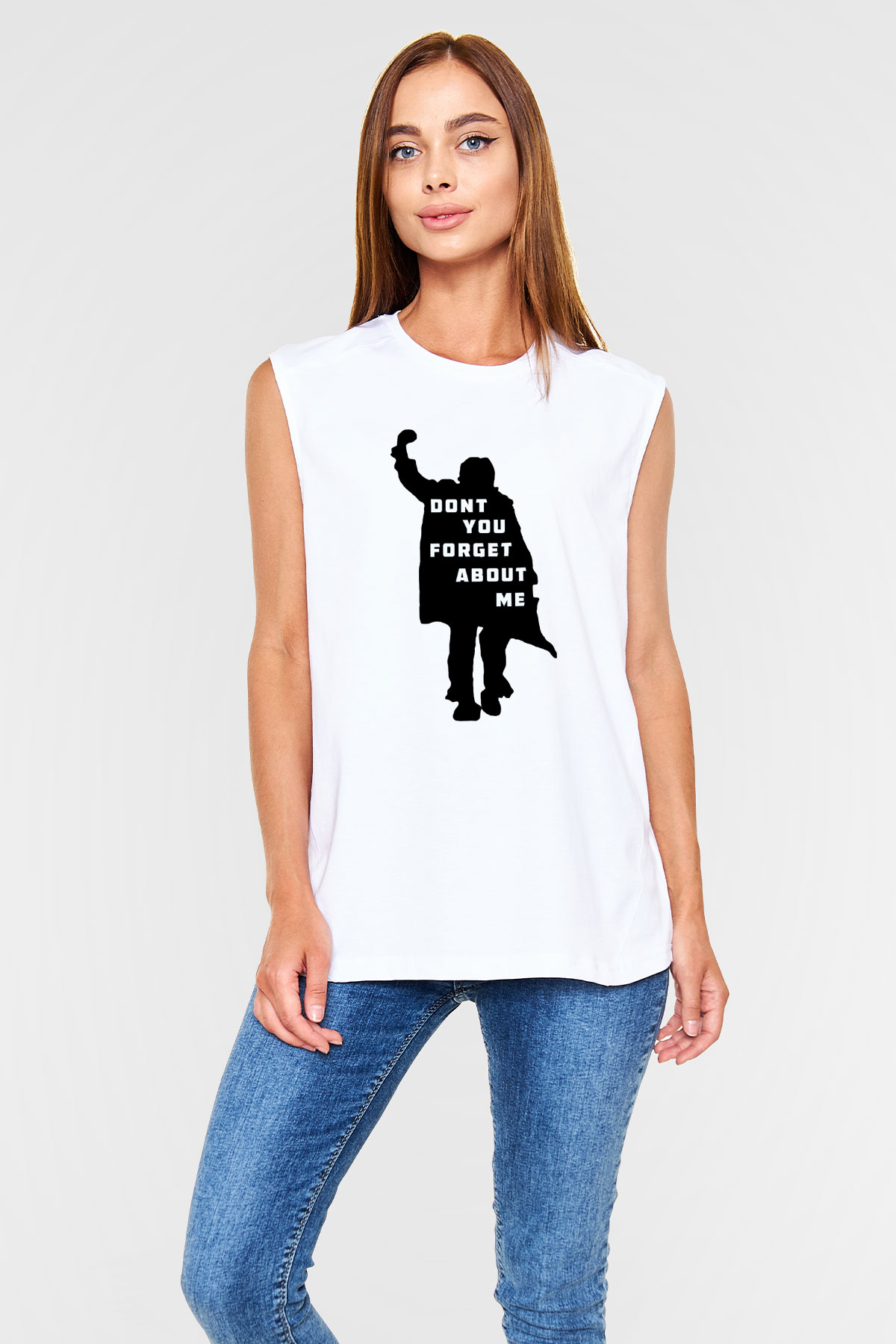 Breakfast Club Beyaz Unisex Kolsuz Tişört