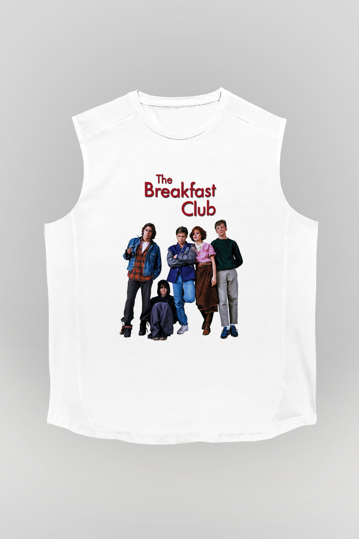 Breakfast Club Beyaz Unisex Kolsuz Tişört