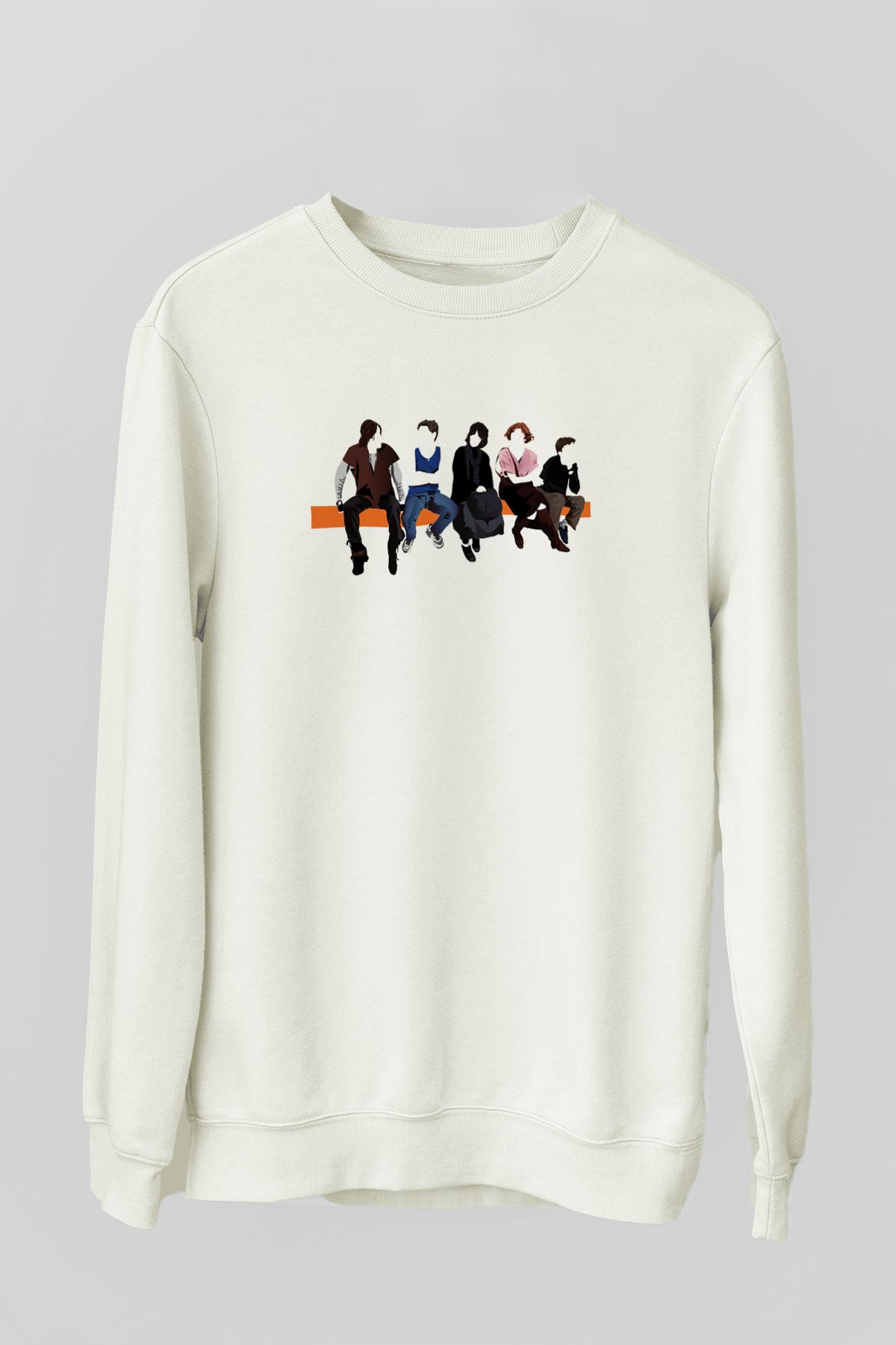 Breakfast Club Beyaz Unisex Sweatshirt