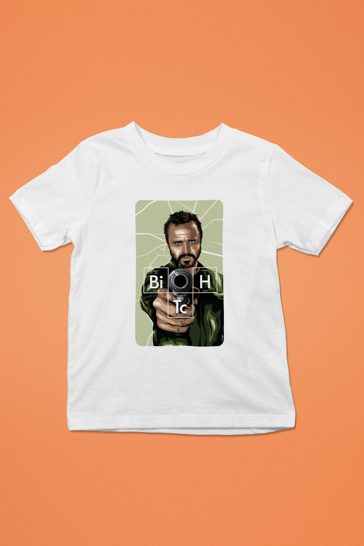 Breaking Bad Heisenberg Baskılı Beyaz Unisex Çocuk Tişört