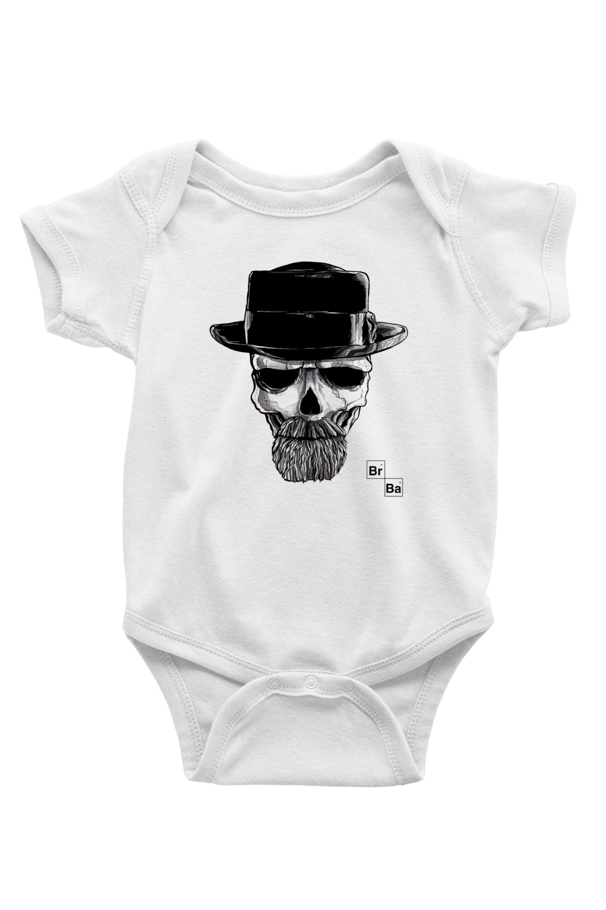 Breaking Bad Heisenberg Baskılı Beyaz Unisex Bebek Body - Zıbın