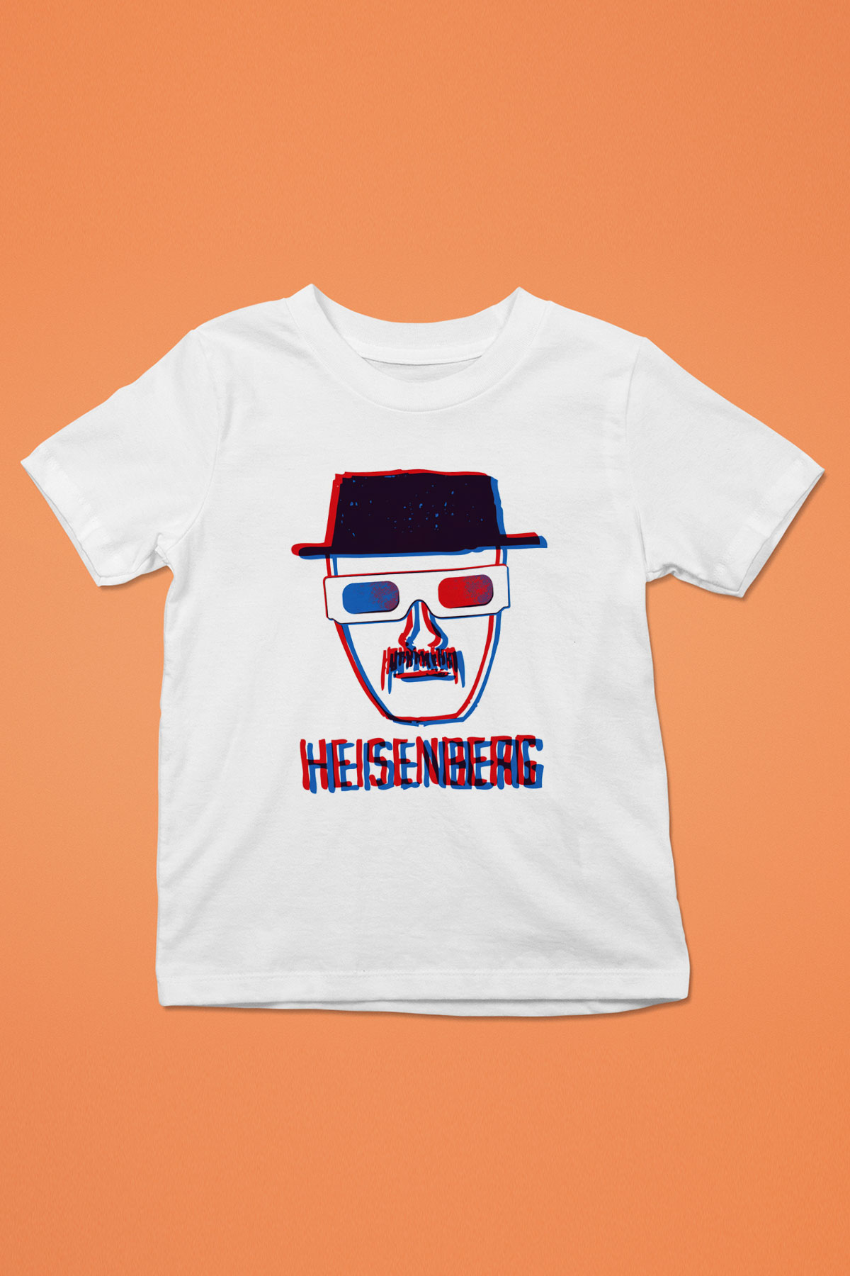 Breaking Bad Heisenberg Baskılı Beyaz Unisex Çocuk Tişört