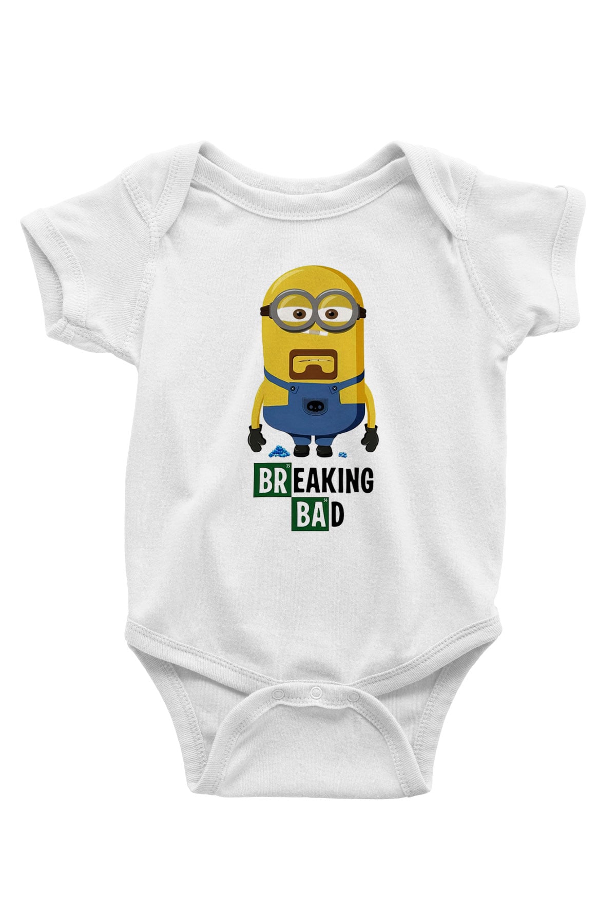 Breaking Bad Heisenberg Baskılı Beyaz Unisex Bebek Body - Zıbın