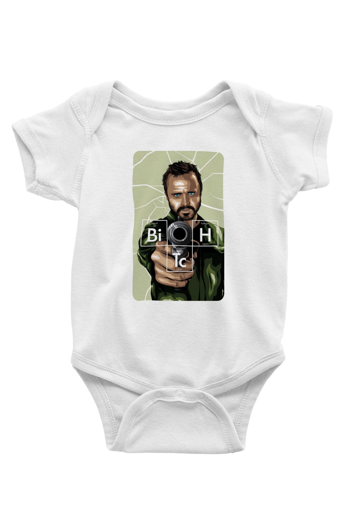 Breaking Bad Heisenberg Baskılı Beyaz Unisex Bebek Body - Zıbın