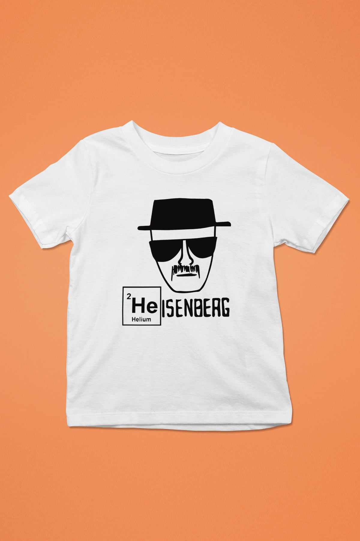 Breaking Bad Heisenberg Baskılı Beyaz Unisex Çocuk Tişört