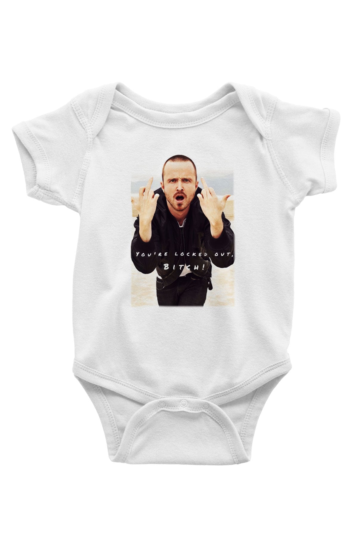 Breaking Bad Heisenberg Baskılı Beyaz Unisex Bebek Body - Zıbın