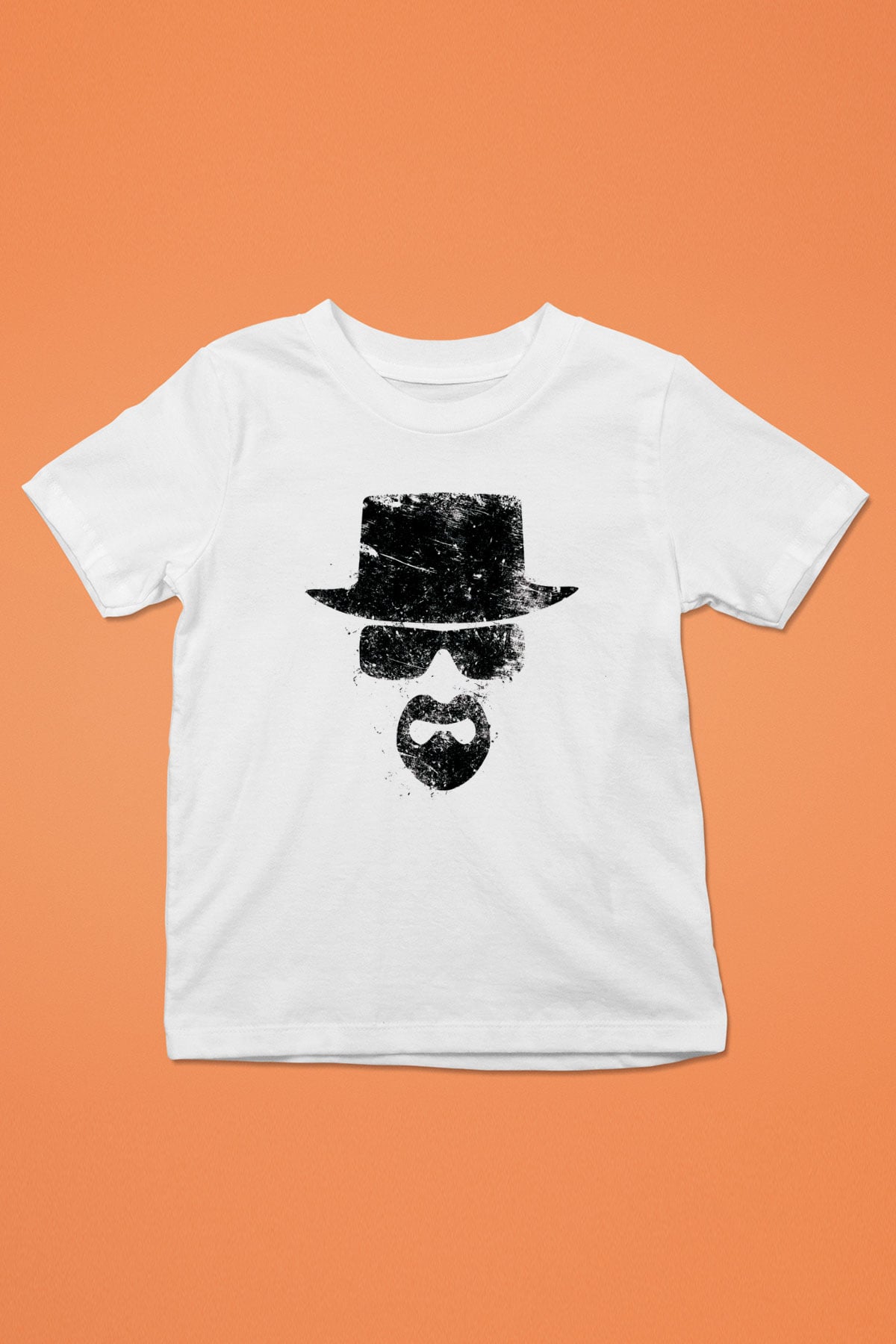 Breaking Bad Heisenberg Baskılı Beyaz Unisex Çocuk Tişört