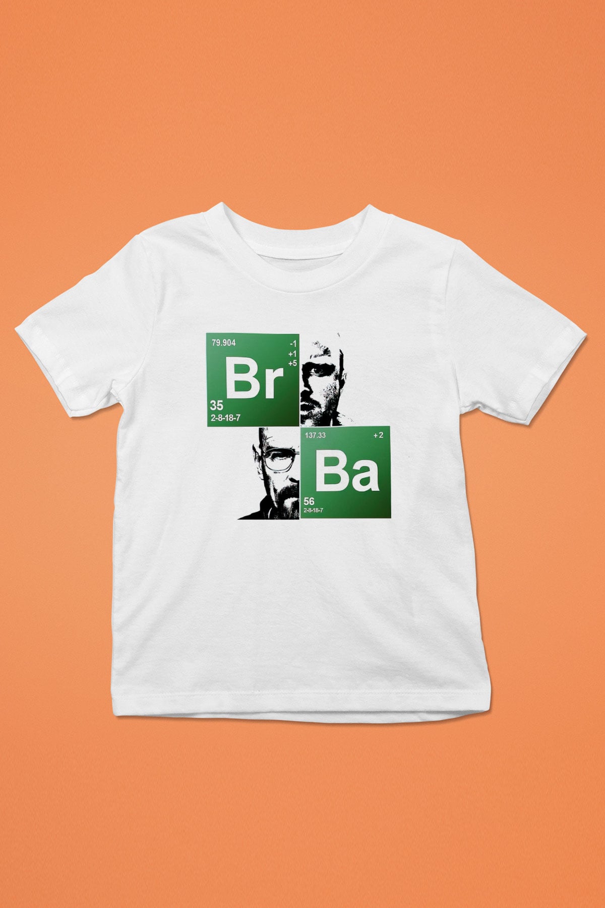 Breaking Bad Heisenberg Baskılı Beyaz Unisex Çocuk Tişört