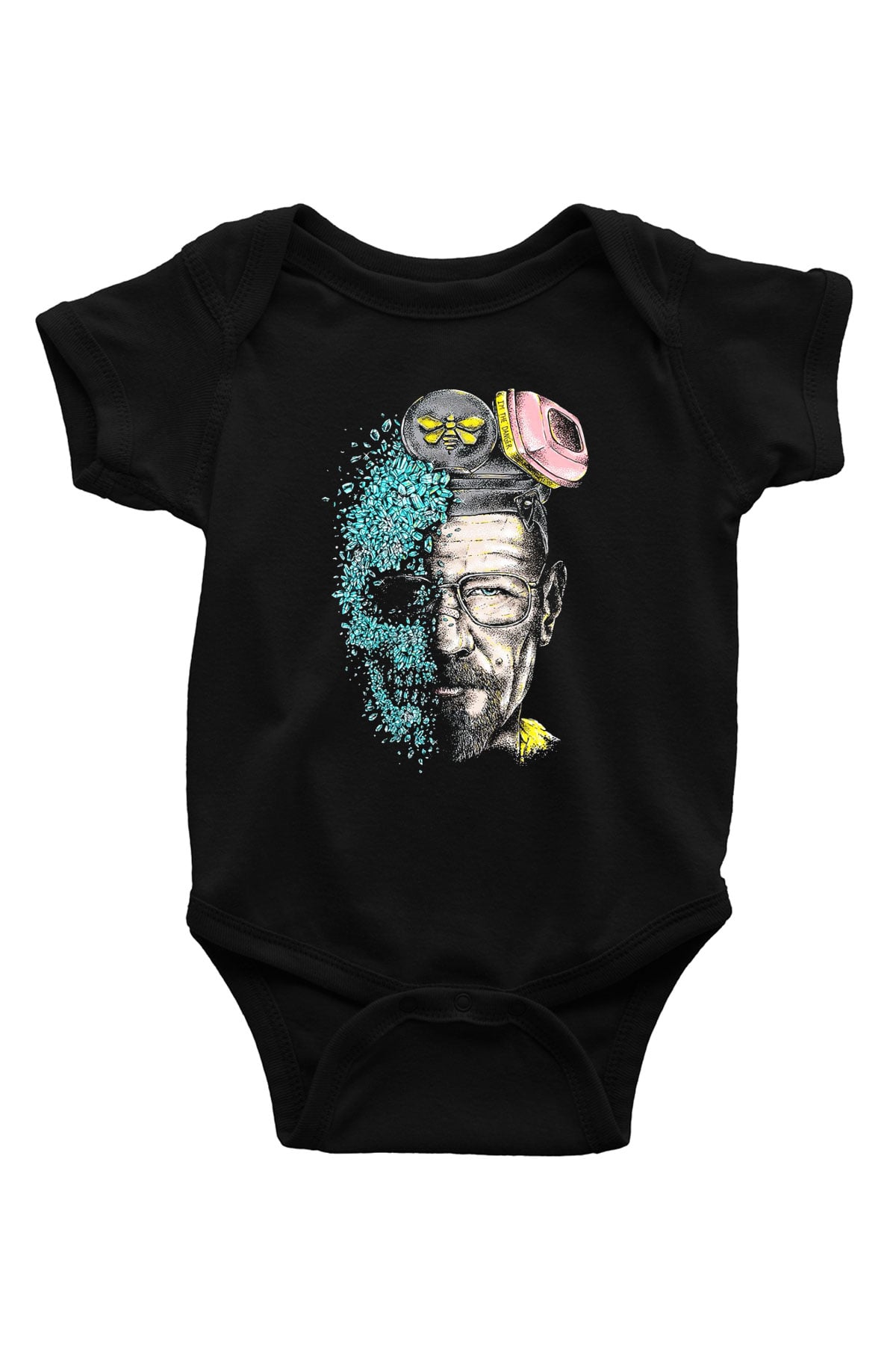 Breaking Bad Heisenberg Baskılı Siyah Bebek Body - Zıbın